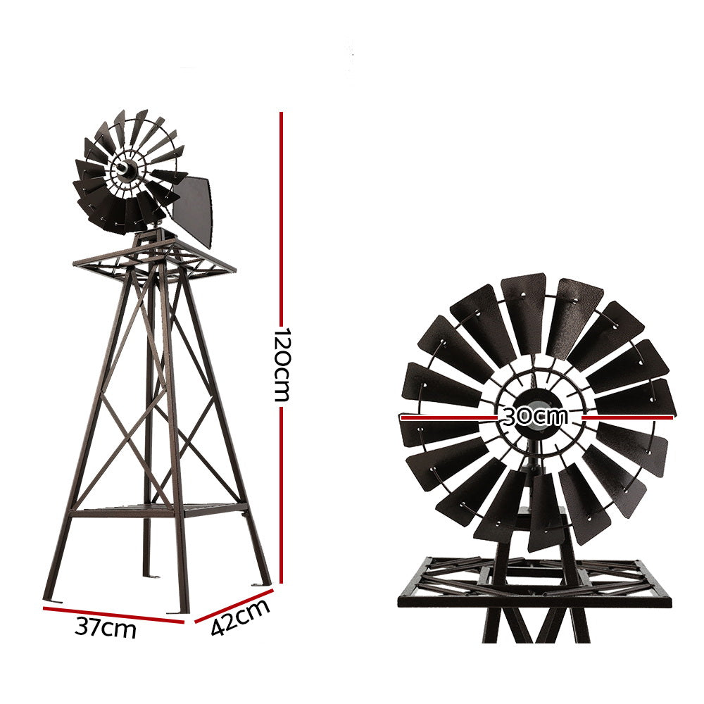 Ornamental Metal Windmill 120cm