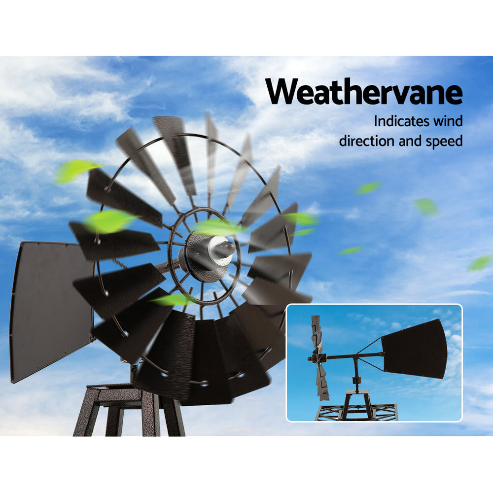 Ornamental Metal Windmill 120cm