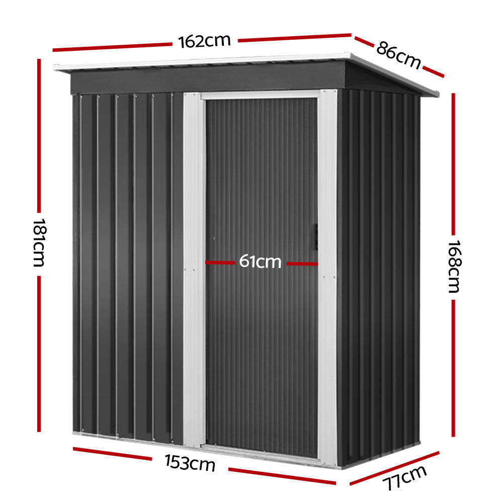 Garden Storage Shed with Sliding Door