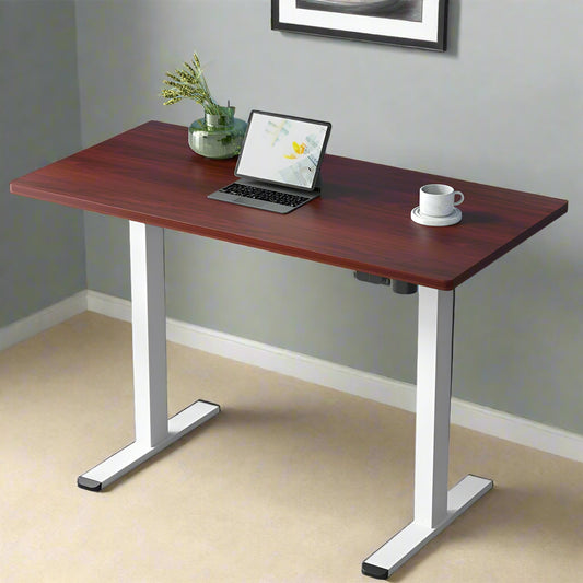 Motorised Standing Desk Walnut 140CM