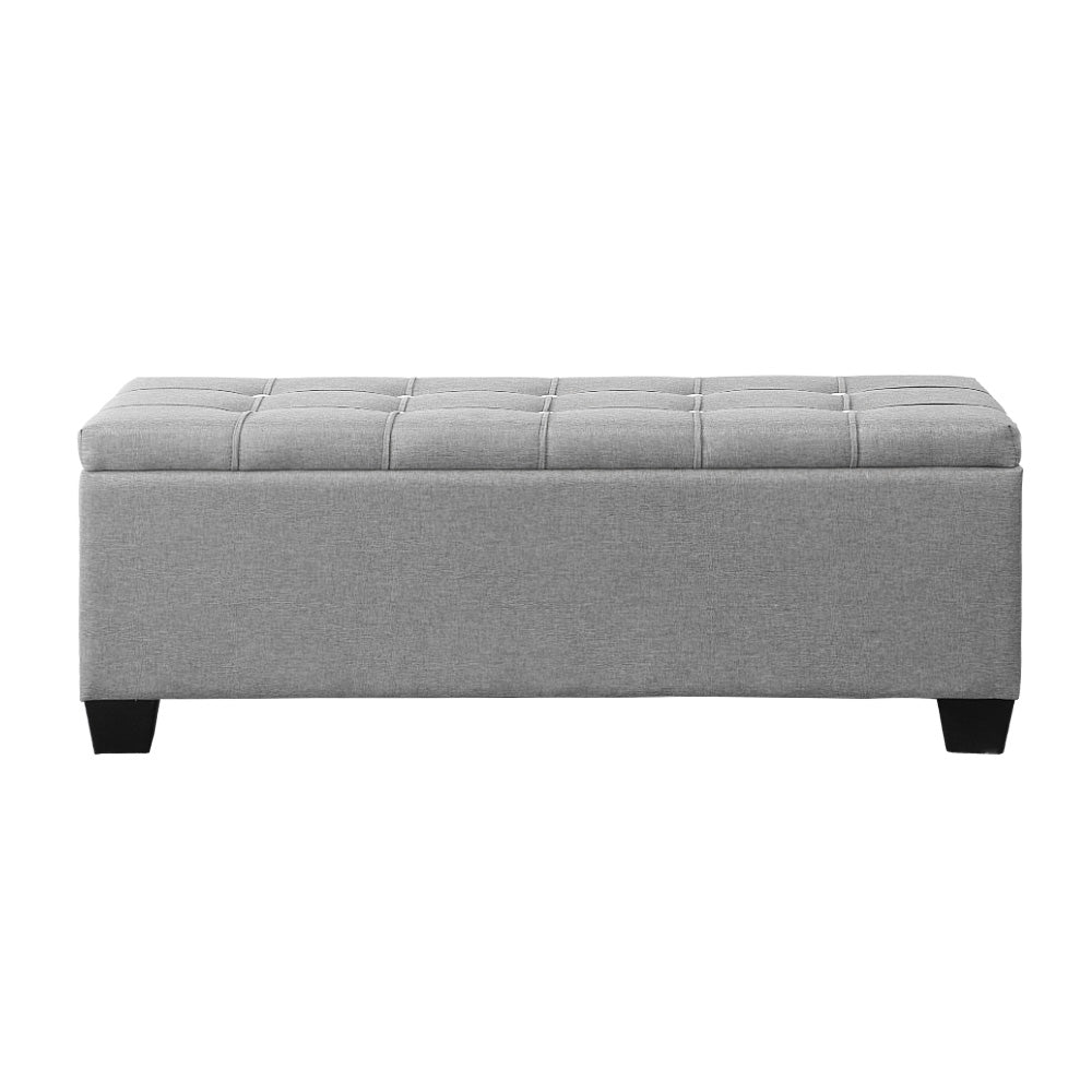 Storage Ottoman Bench with Lift-Up Lid and Cushion Seat