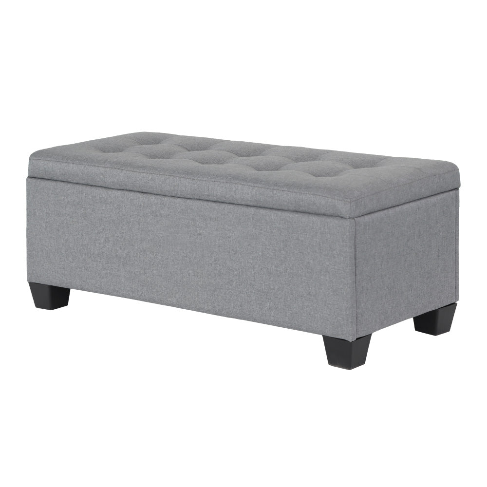 Storage Ottoman Bench 97cm Linen, 4 Colours