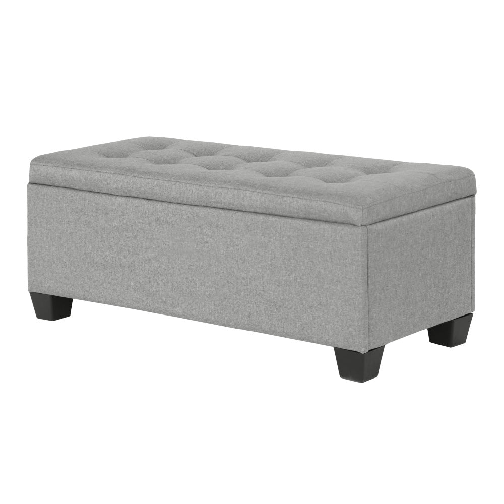 Storage Ottoman Bench 97cm Linen, 4 Colours