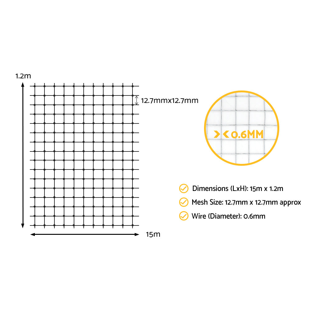 Welded Mesh Protective Fencing Roll for Chickens and Poultry