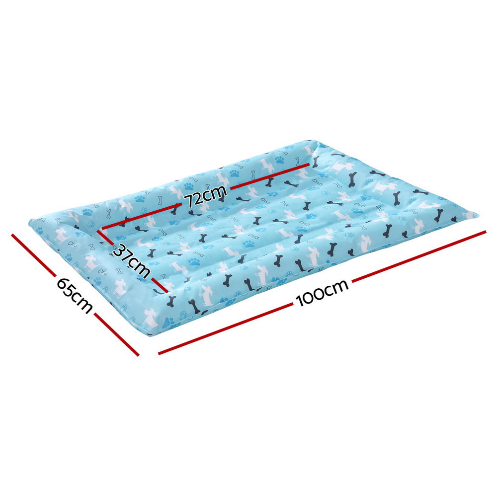 Pet Cooling Mat 70cm X 110cm Blue