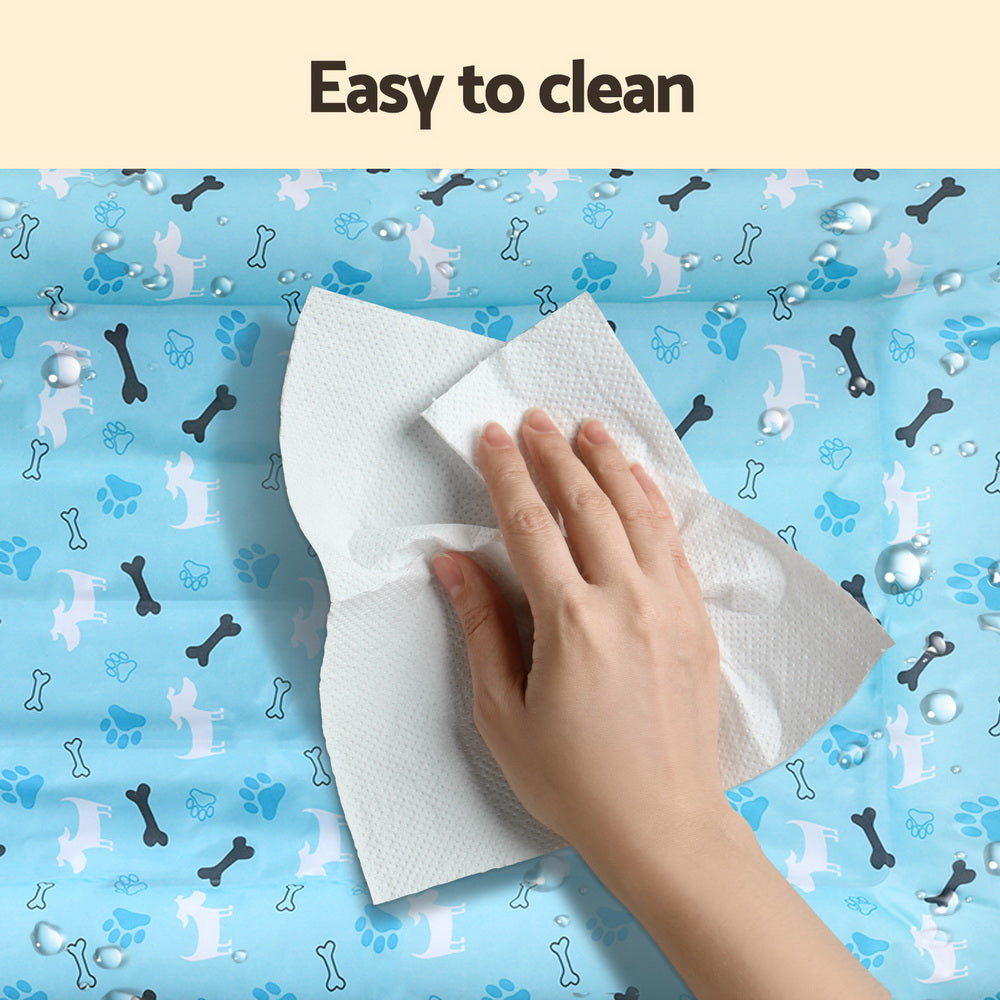 Pet Cooling Mat 70cm X 110cm Blue