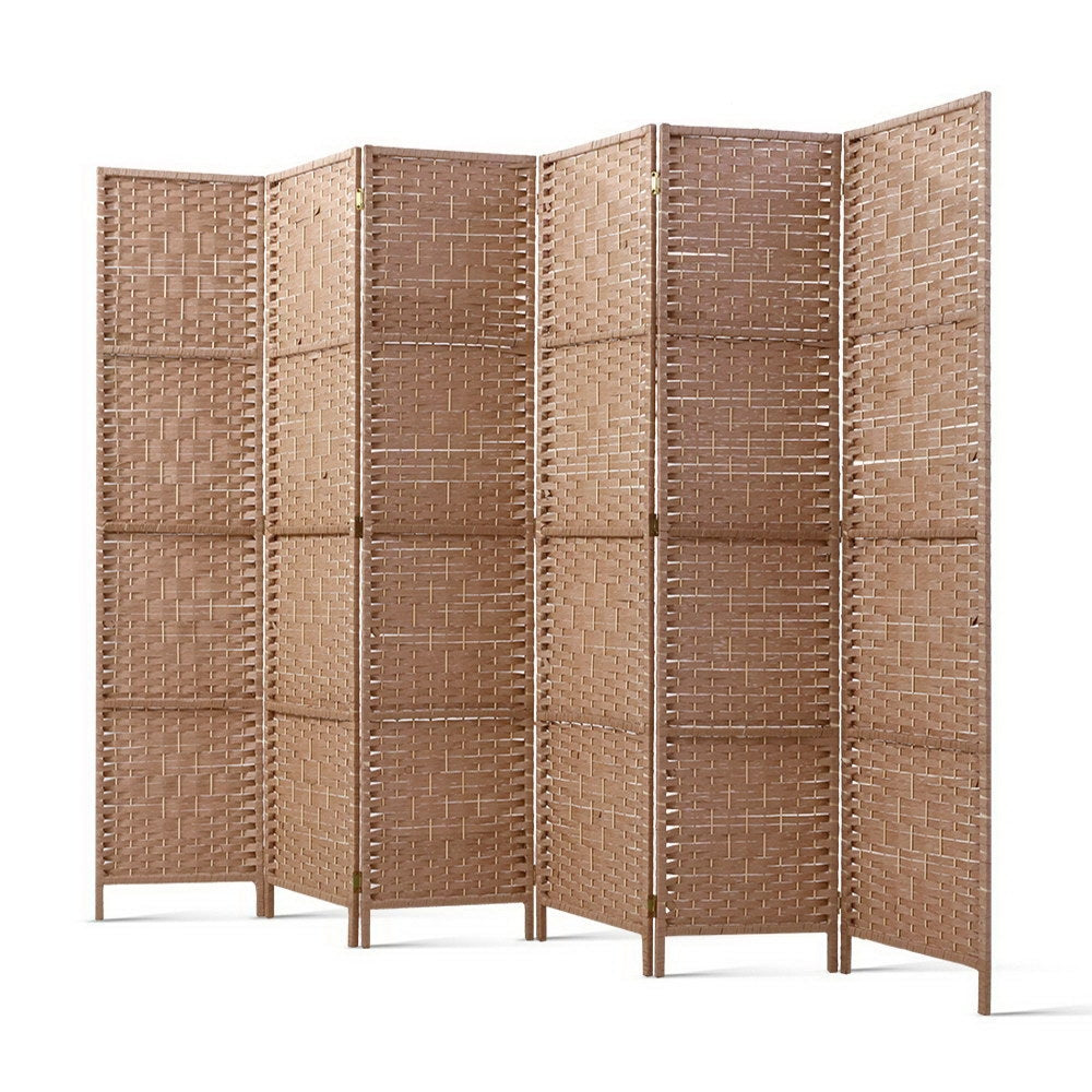 Timber Room Divider - 4/6/8 Panels (Woven)