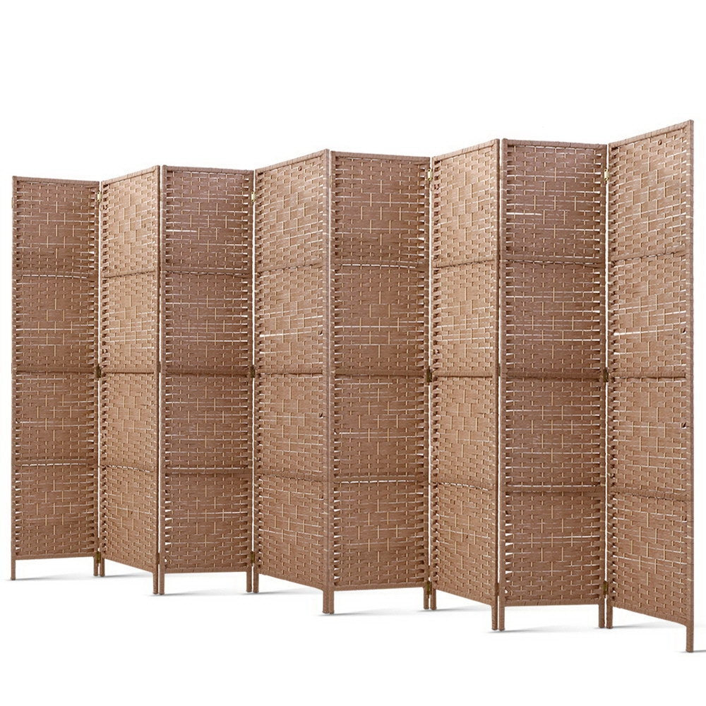 Timber Room Divider - 4/6/8 Panels (Woven)