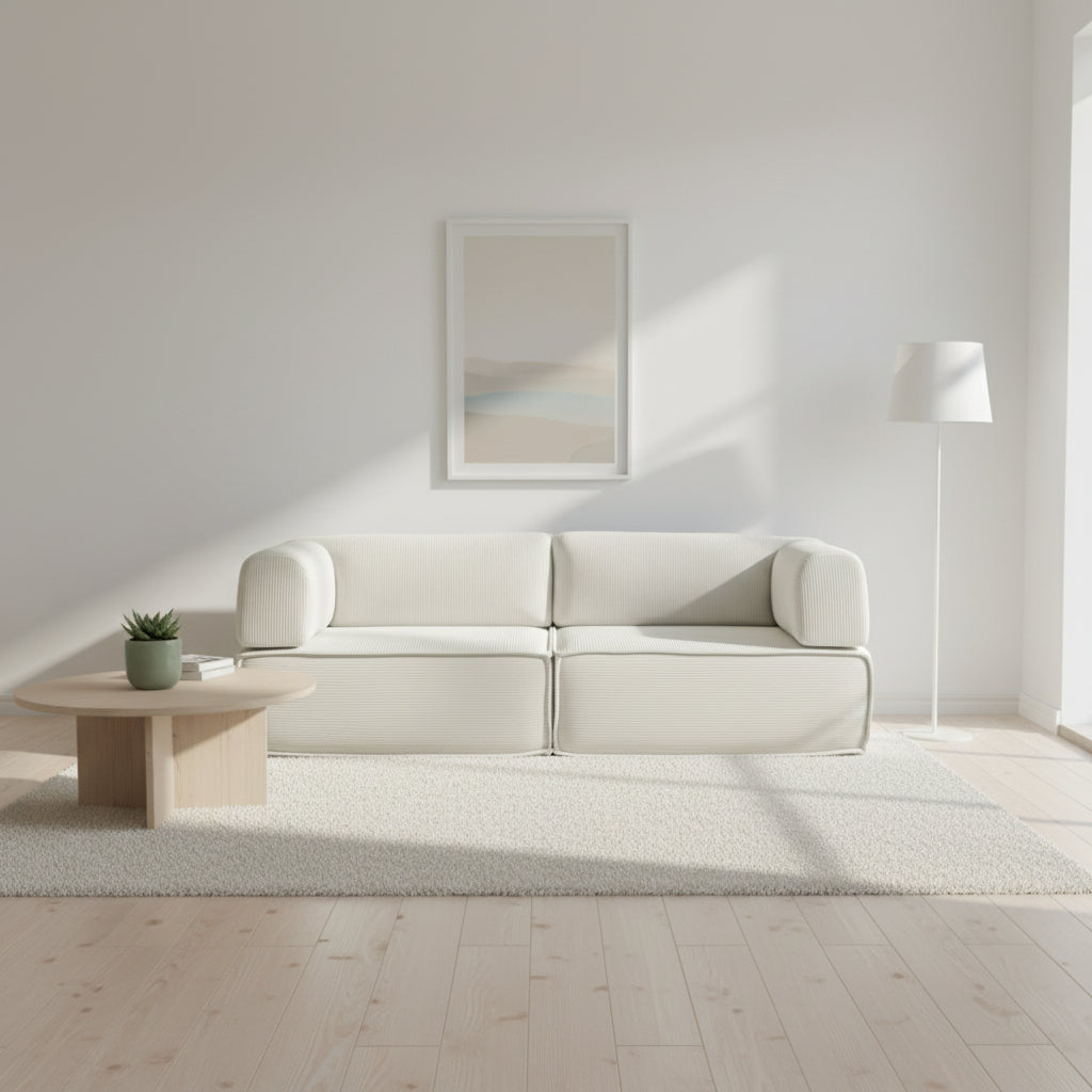 Convertible 2 Seater Sofa Bed | Compressed Memory Foam Couch