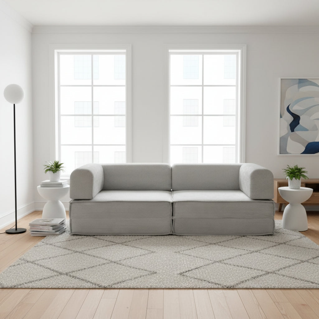 Convertible 2 Seater Sofa Bed | Compressed Memory Foam Couch