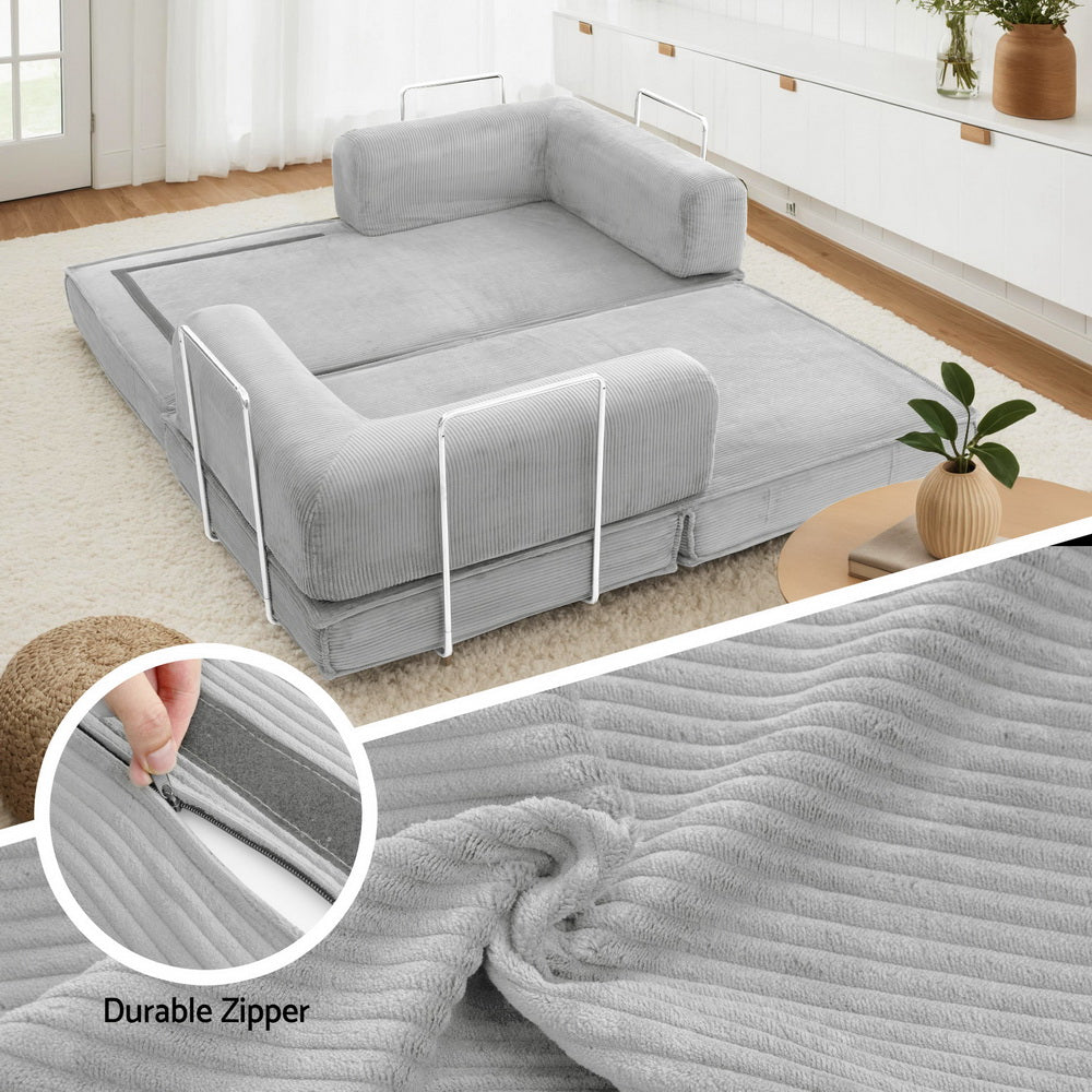 Convertible 2 Seater Sofa Bed | Compressed Memory Foam Couch