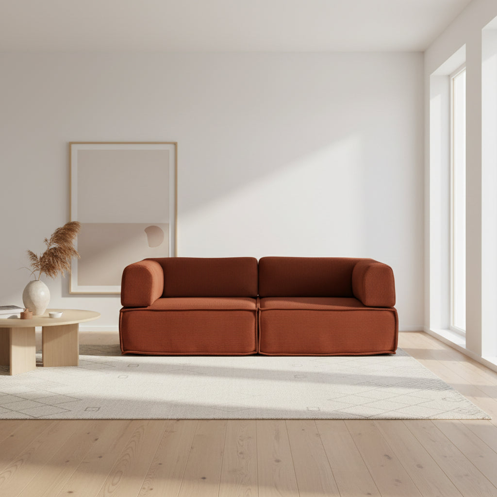 Convertible 2 Seater Sofa Bed | Compressed Memory Foam Couch