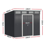 Garden Storage Shed with Sliding Door