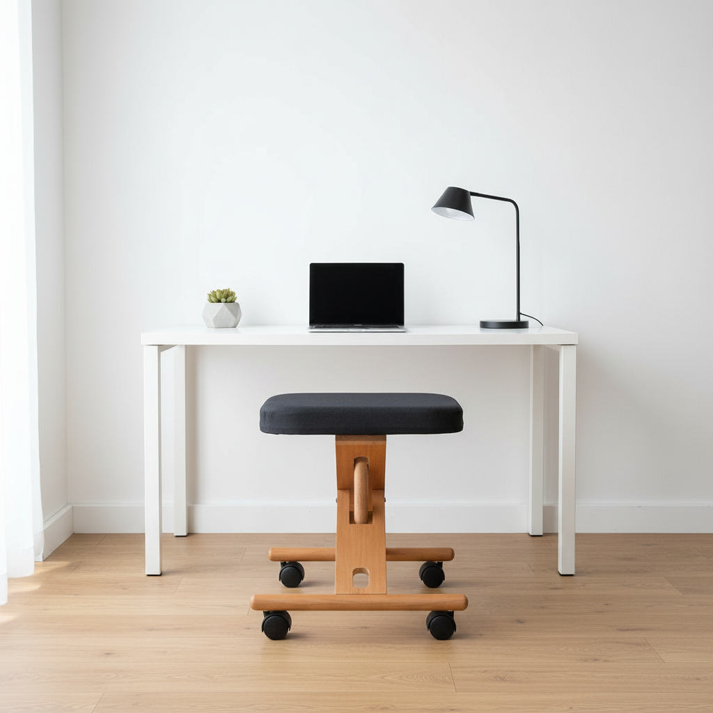 Ergonomic Wooden Kneeling Chair