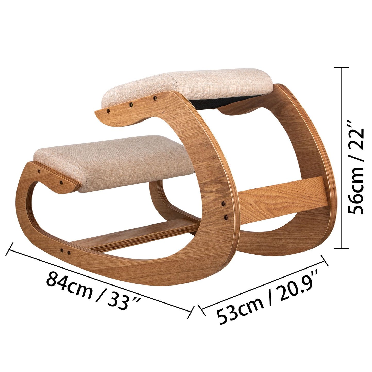 Wooden Ergonomic Kneeling Chair