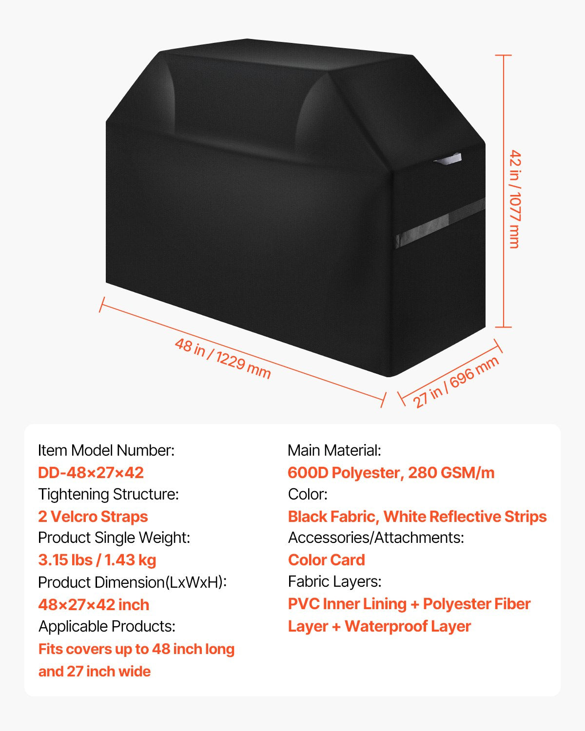 Premium Heavy Duty BBQ Cover