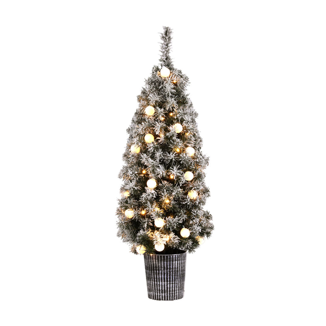 1.2m Potted Snowy Christmas Tree