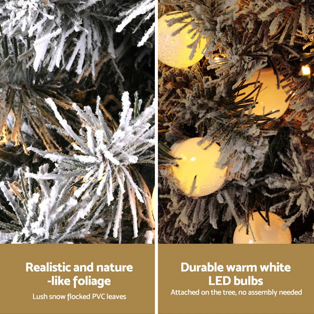 1.2m Potted Snowy Christmas Tree