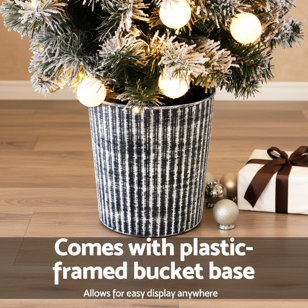 1.2m Potted Snowy Christmas Tree