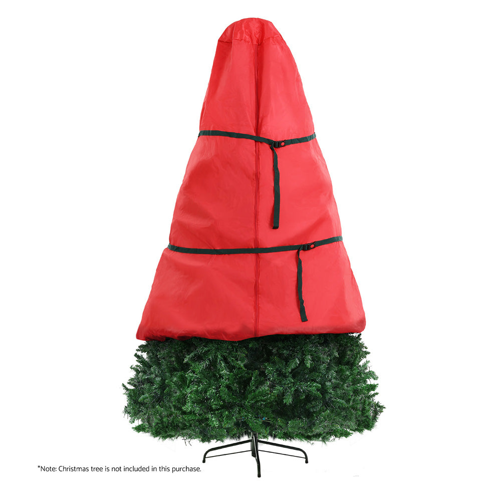 Christmas Tree Storage Bag for Trees up to 8ft with Zip Closure Red