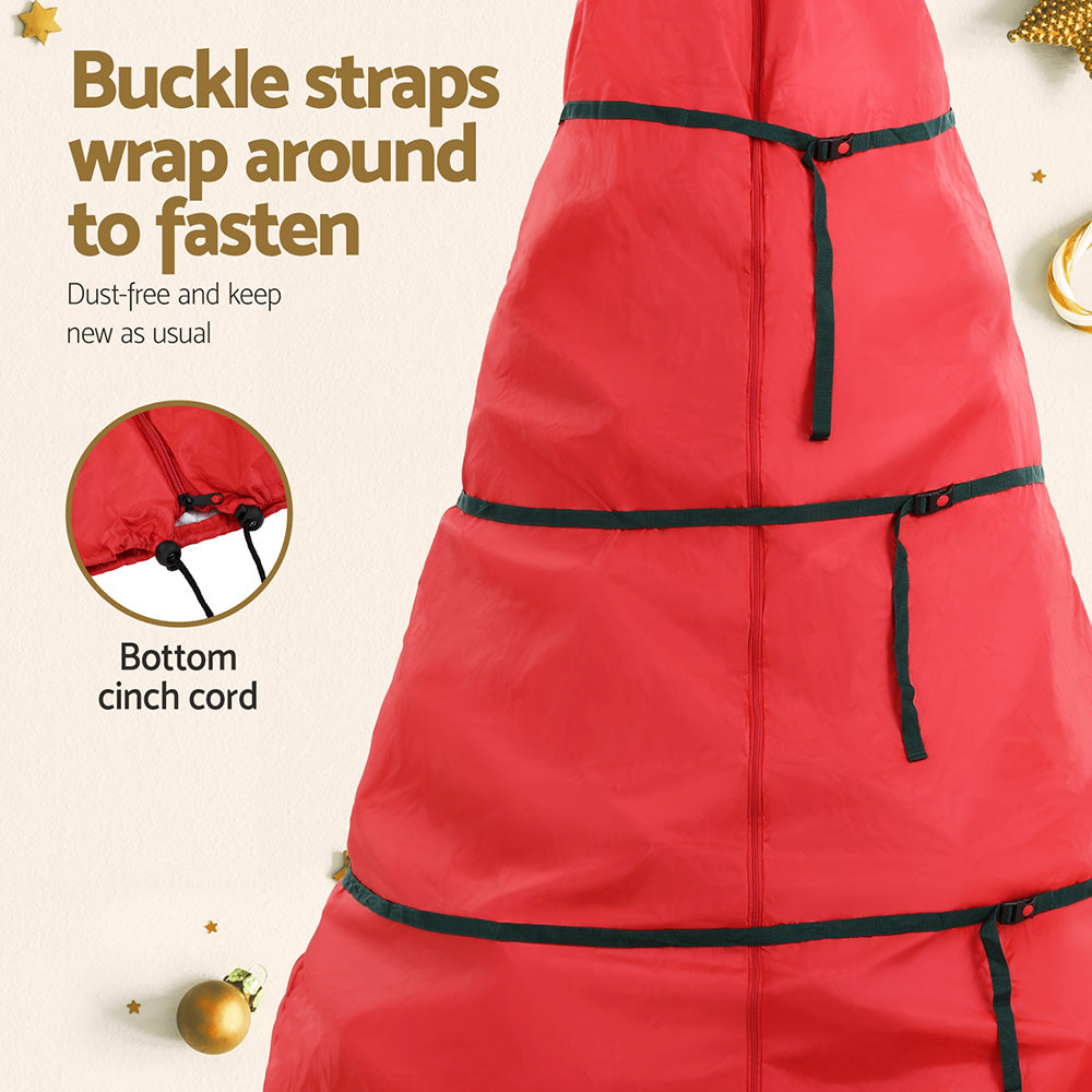 Christmas Tree Storage Bag for Trees up to 8ft with Zip Closure Red