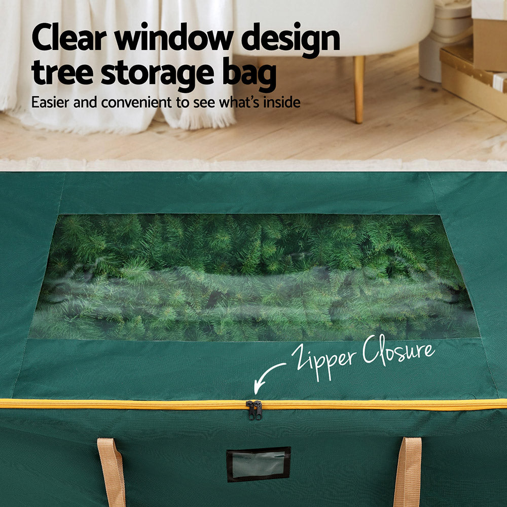 Christmas Tree Storage Bag for Trees up to 10ft with Handles & Wheels