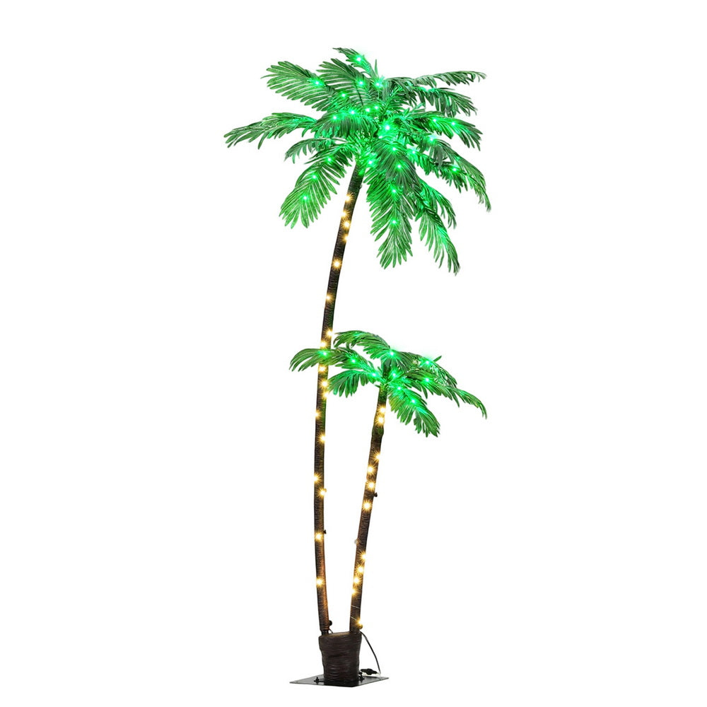 2.1m LED Palm Artificial Christmas Tree with Lights