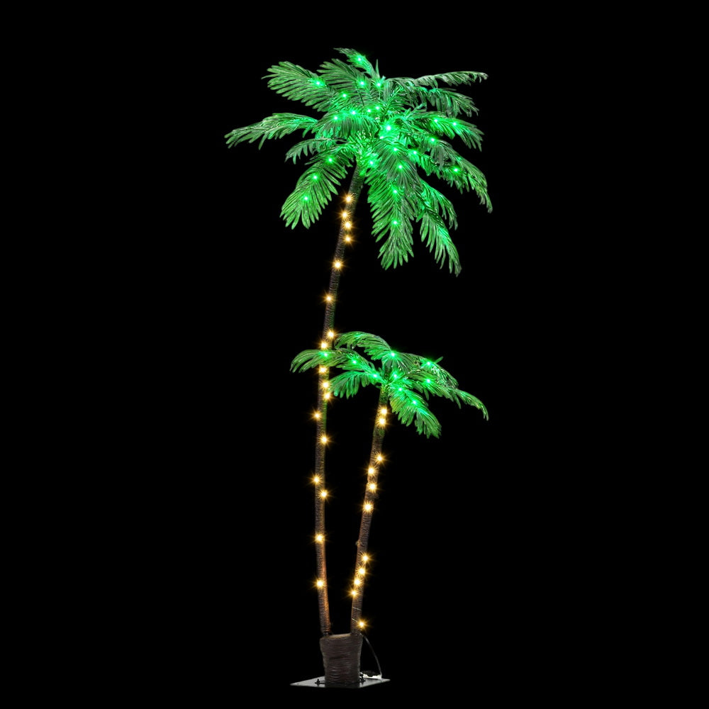 2.1m LED Palm Artificial Christmas Tree with Lights