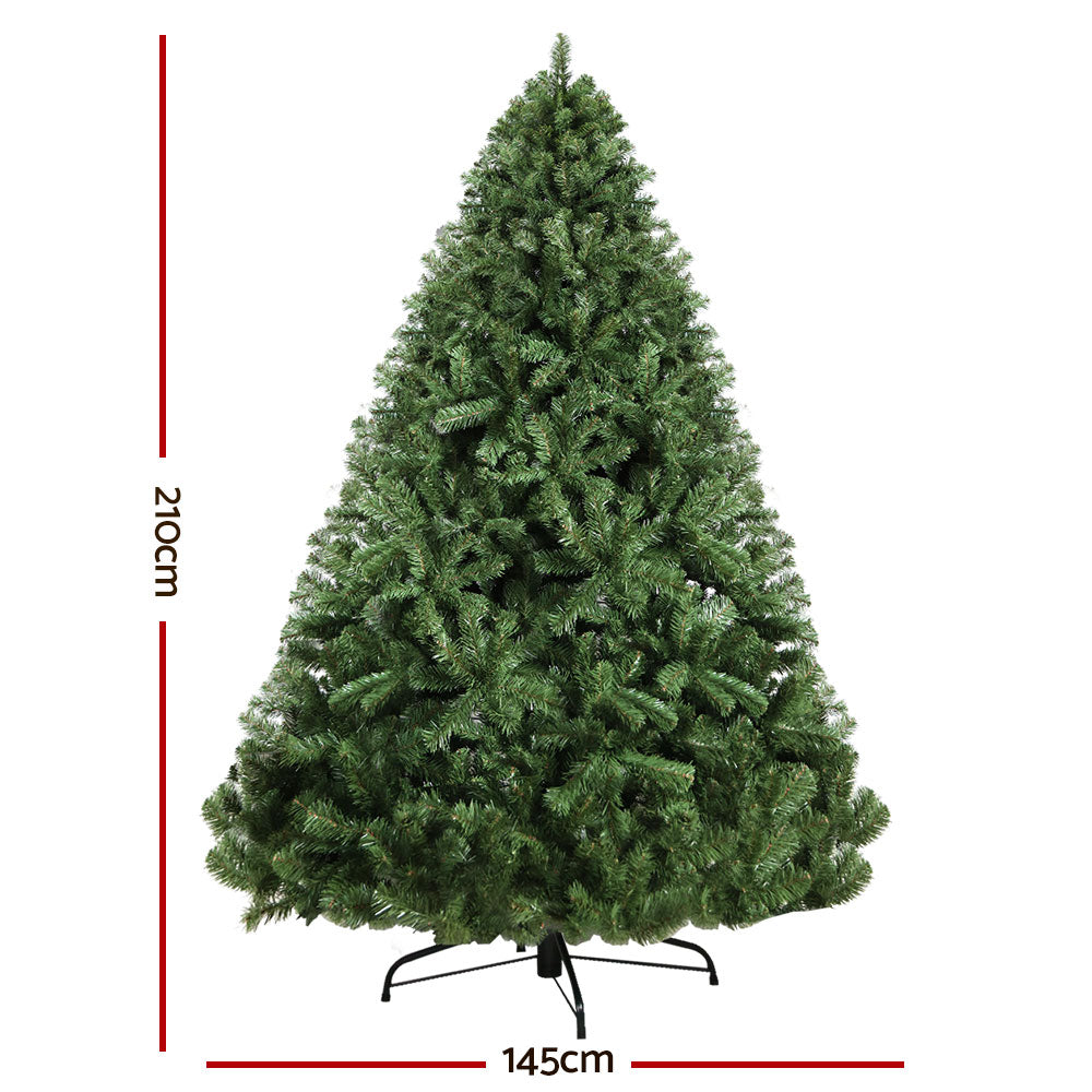 7ft Green Fir Christmas Tree 1250 Tips