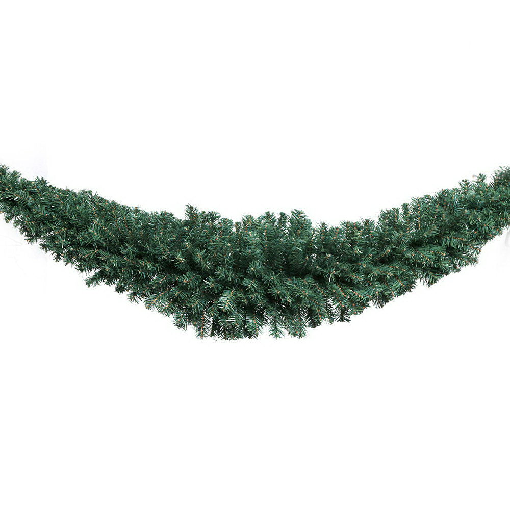 1.8m Green Christmas Garland for Mantels, Stair Rails & Tables