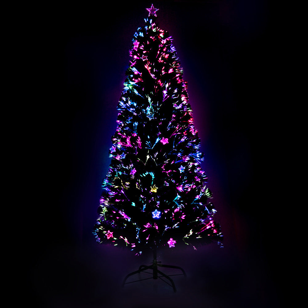 6ft Optic-Fibre LED Christmas Tree with Star Topper