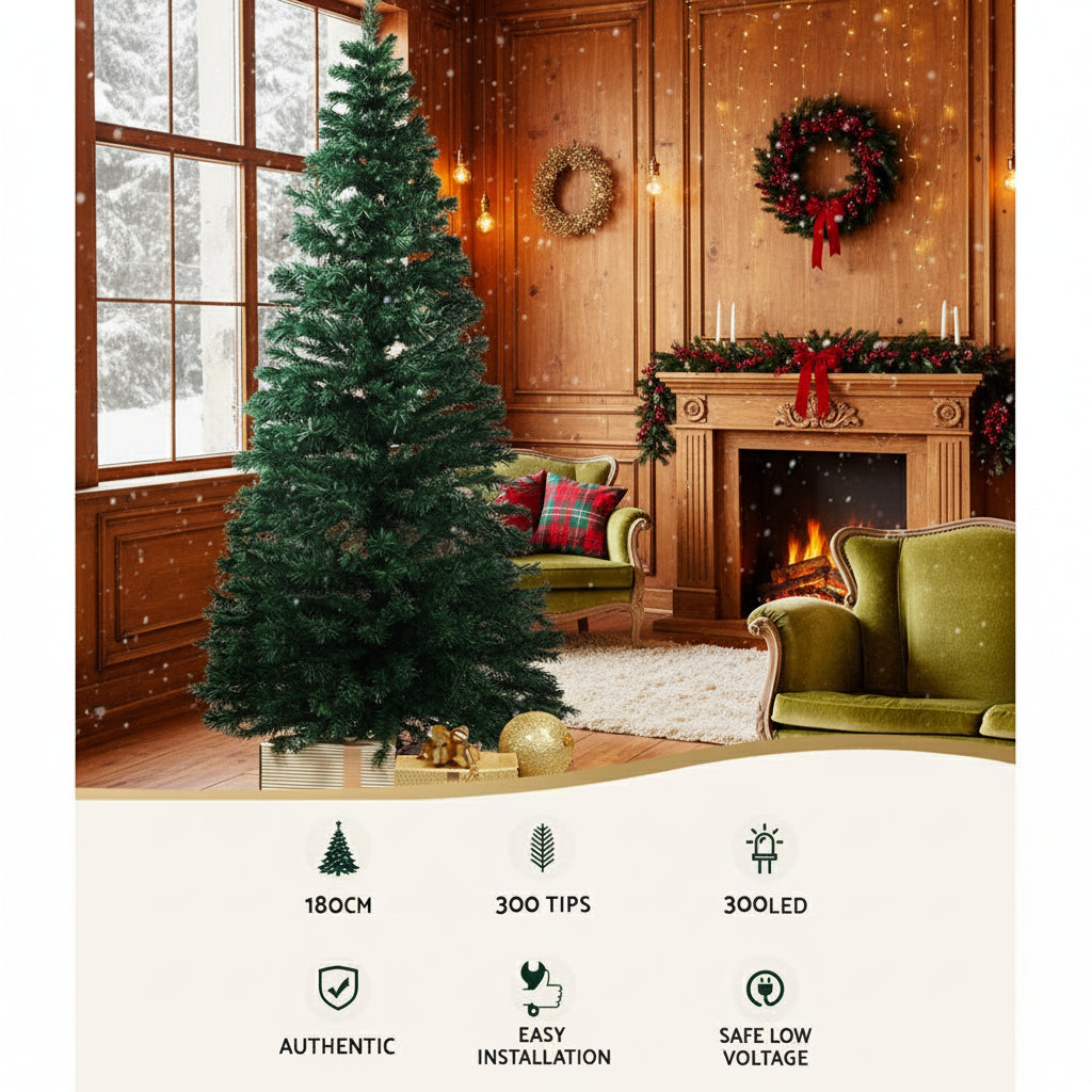 6ft Optic-Fibre LED Christmas Tree | Multi-Colour Lights