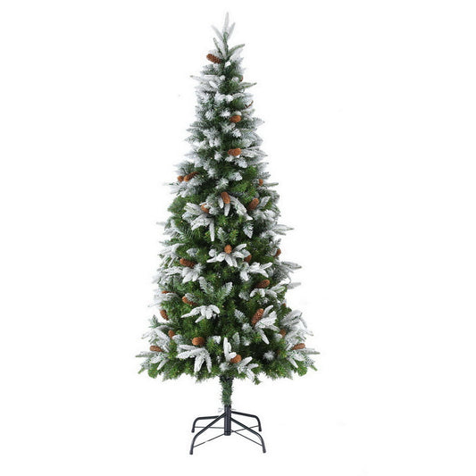 190cm Pine Cones LED Flocked Christmas Tree | 680 Tips
