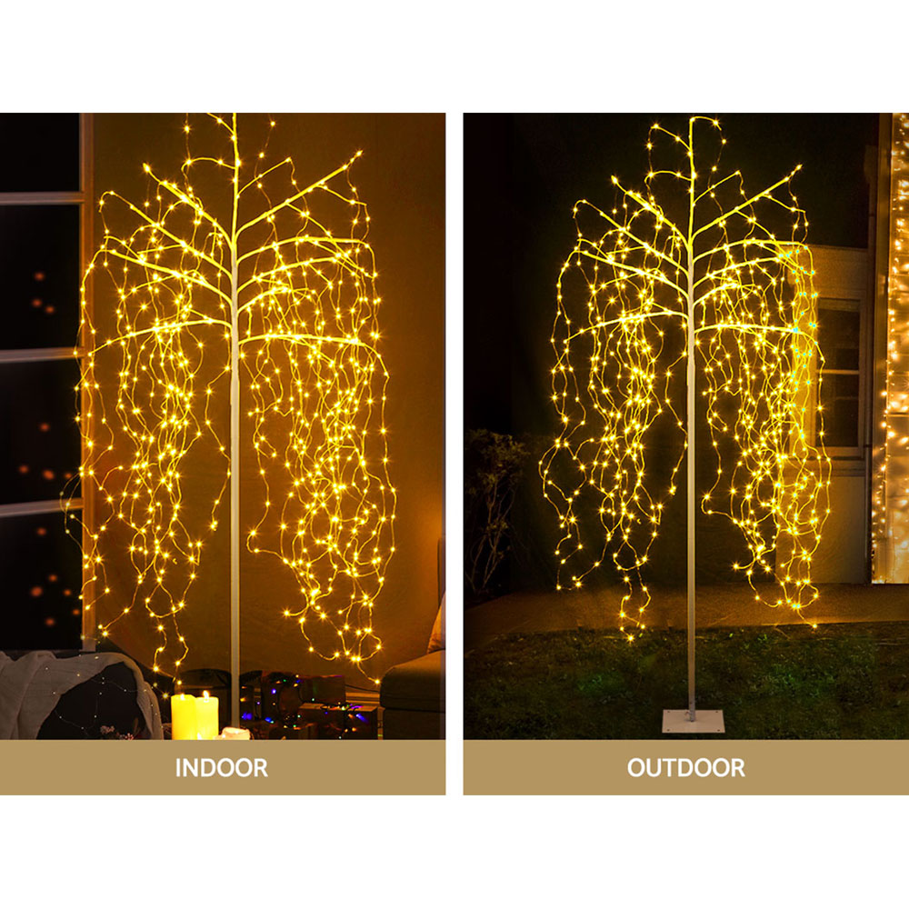 2.1m 600 LED Solar Artificial Christmas Tree for Outdoor Displays