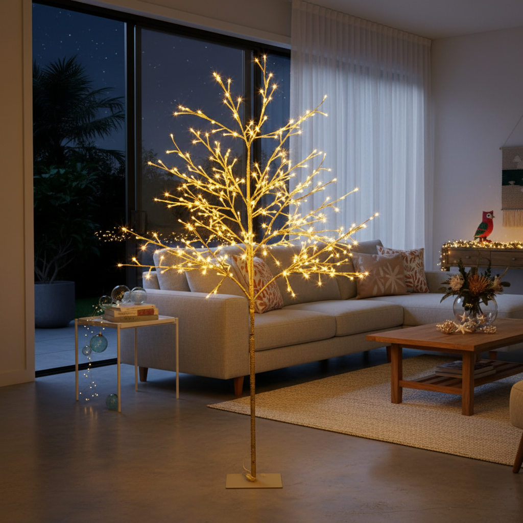 1.5m 304 LED Artificial Christmas Tree with Metal Stand