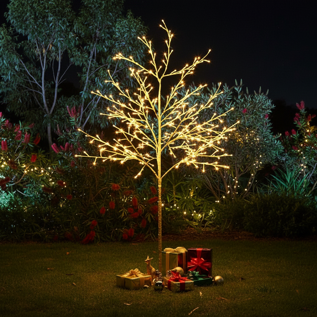 1.5m 304 LED Artificial Christmas Tree with Metal Stand
