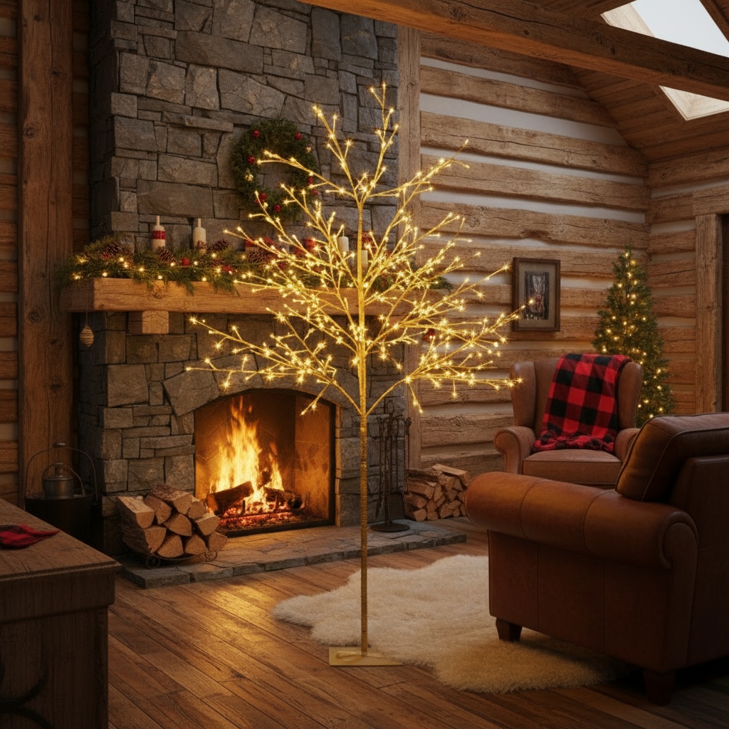 1.5m 304 LED Artificial Christmas Tree with Metal Stand