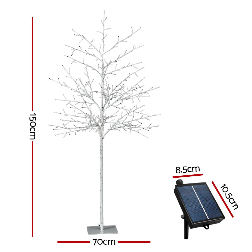 1.5m 304 LED Solar Artificial Christmas Tree with Outdoor Stake
