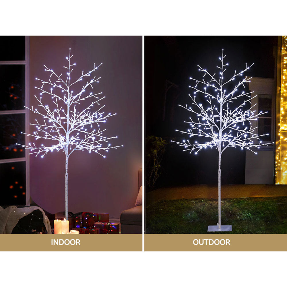 1.5m 304 LED Solar Artificial Christmas Tree with Outdoor Stake