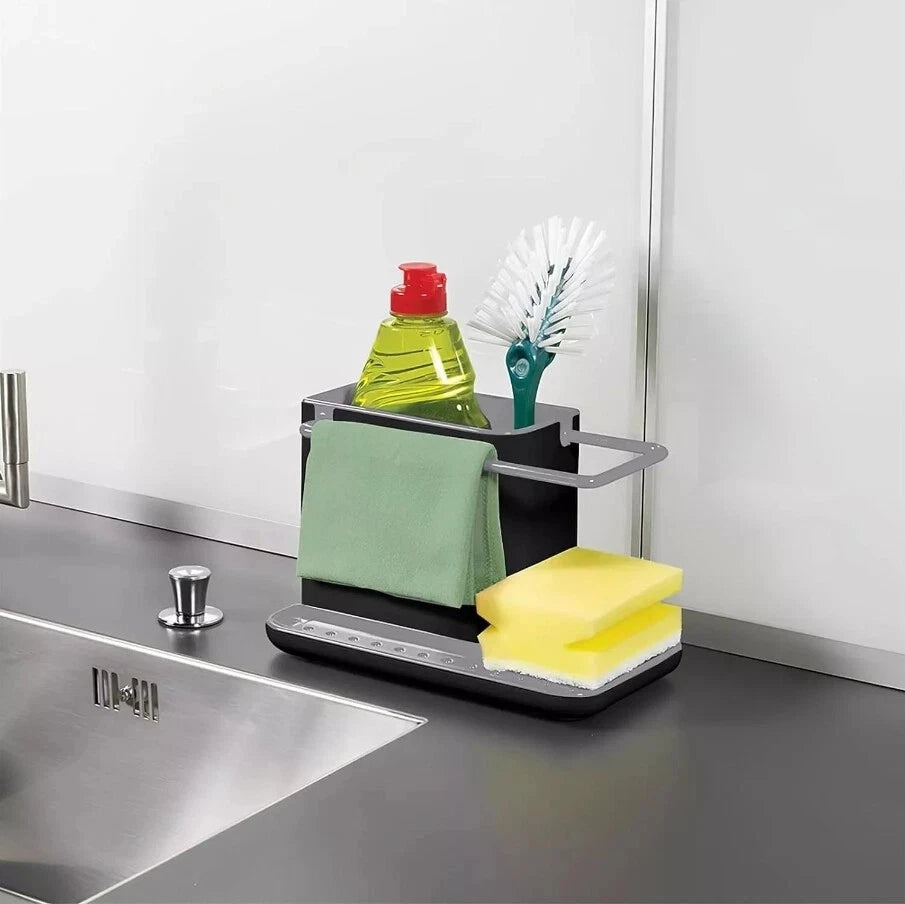Kitchen Sink Caddy Organiser with Removable Drain Tray
