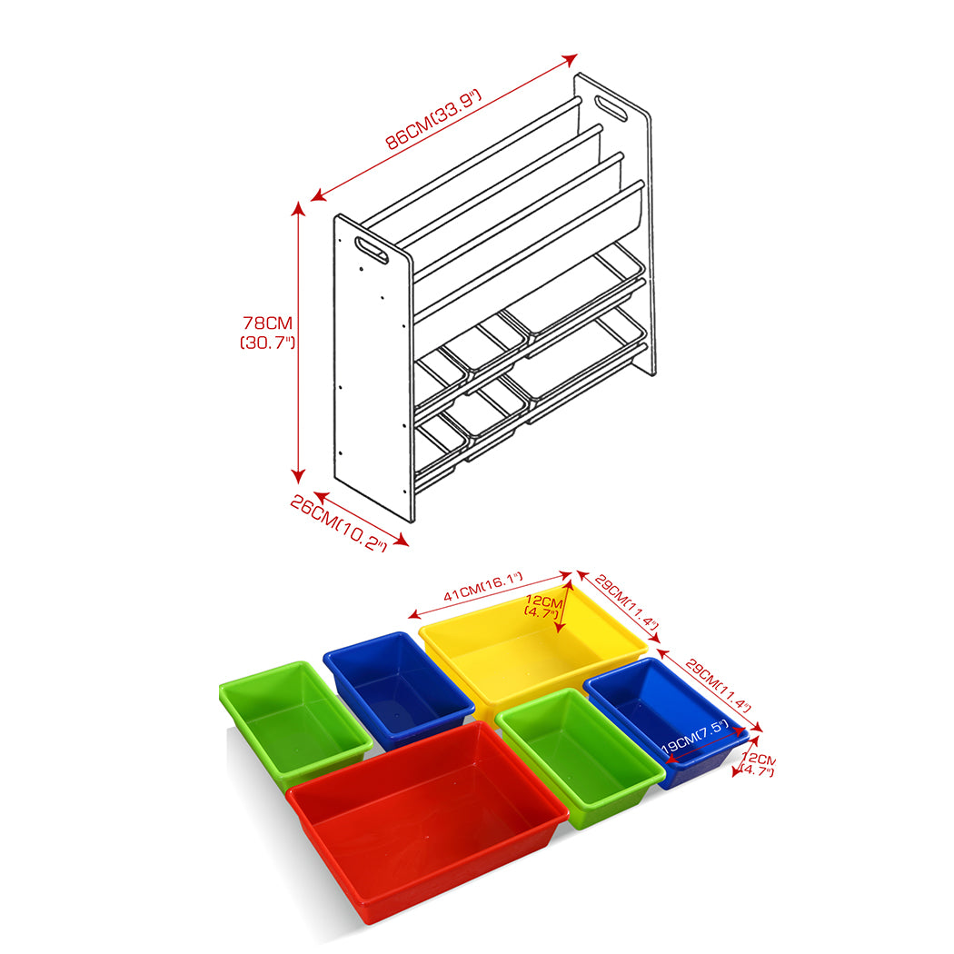 Wooden Kids Organizer