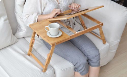 Bamboo Laptop Table - Home Insight