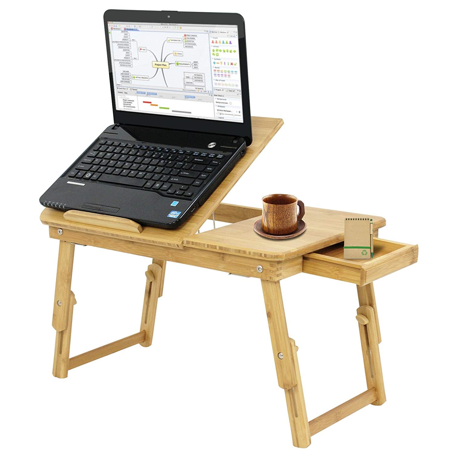 Bamboo Laptop Table - Home Insight