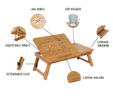 Bamboo Laptop Table - Home Insight