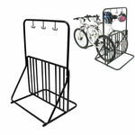 6-Bikes Parking with Helmet Holder - Home Insight