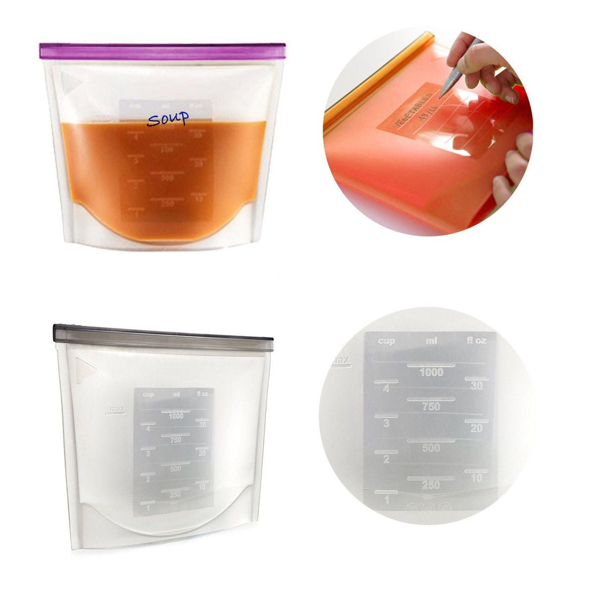 Reusable Silicone Bags - Home Insight