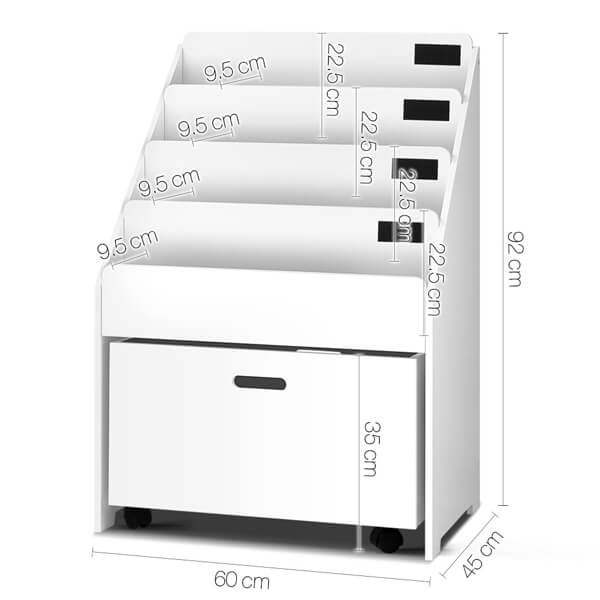 Children's Bookshelf with Storage Drawer - Home Insight