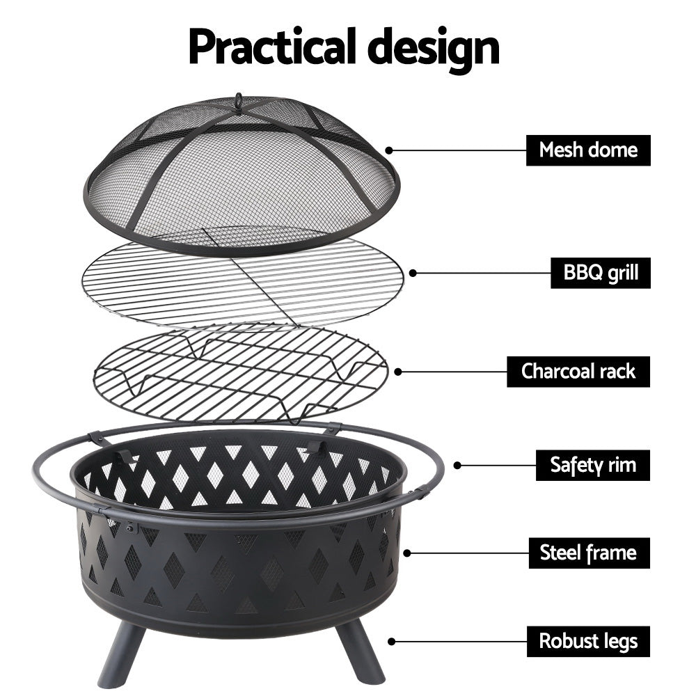 Fire Pit BBQ Grill