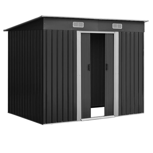 Garden Storage Shed with Sliding Door