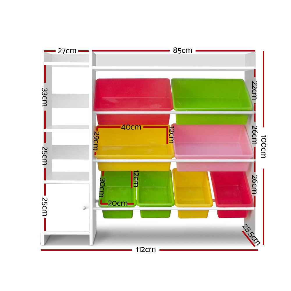 Children's Toy Storage with Removable Containers - Home Insight